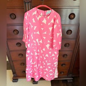 Tuckernuck Pink and White Patterned Dress